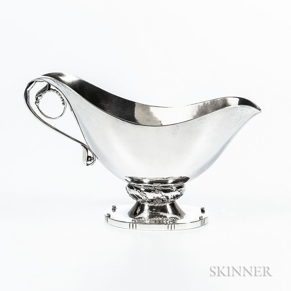 Appraisal: Georg Jensen Sterling Silver Sauceboat Georg Jensen Sterling Silver Sauceboat