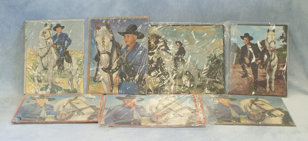 Appraisal: Hopalong Cassidy jigsaw puzzles all pieces intact largest x some