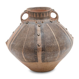 Appraisal: A Chinese Neolithic Style Painted Pottery Jar with compressed globular