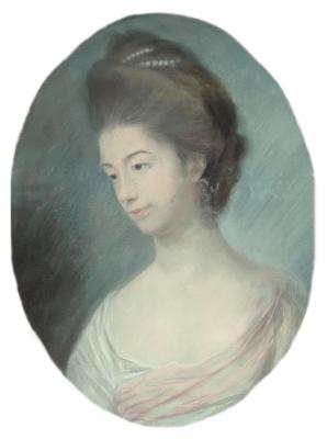 Appraisal: ENGLISH SCHOOL Early th Century Portrait of Lady Georgina Buckley