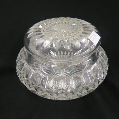 Appraisal: Libbey Cut Glass Dresser Box signed brilliant period diameter elaborate