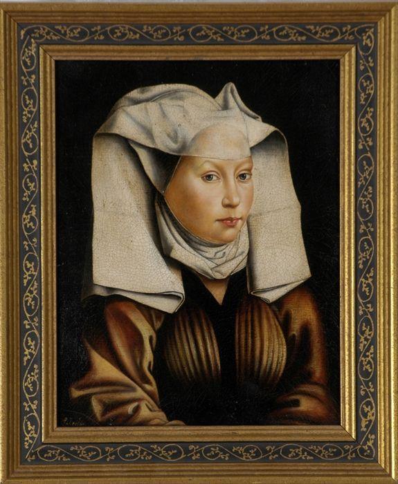 Appraisal: Ida Calzolari Italian b Renaissance-Style Portrait of a Woman Oil