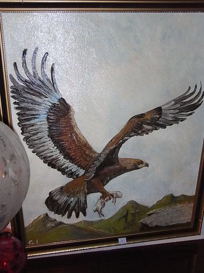 Appraisal: G LOCKWOOD th century An eagle with a fish in