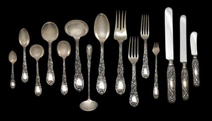 Appraisal: Tiffany Co 'Chrysanthemum' pattern sterling silver flatware service Comprising dinner