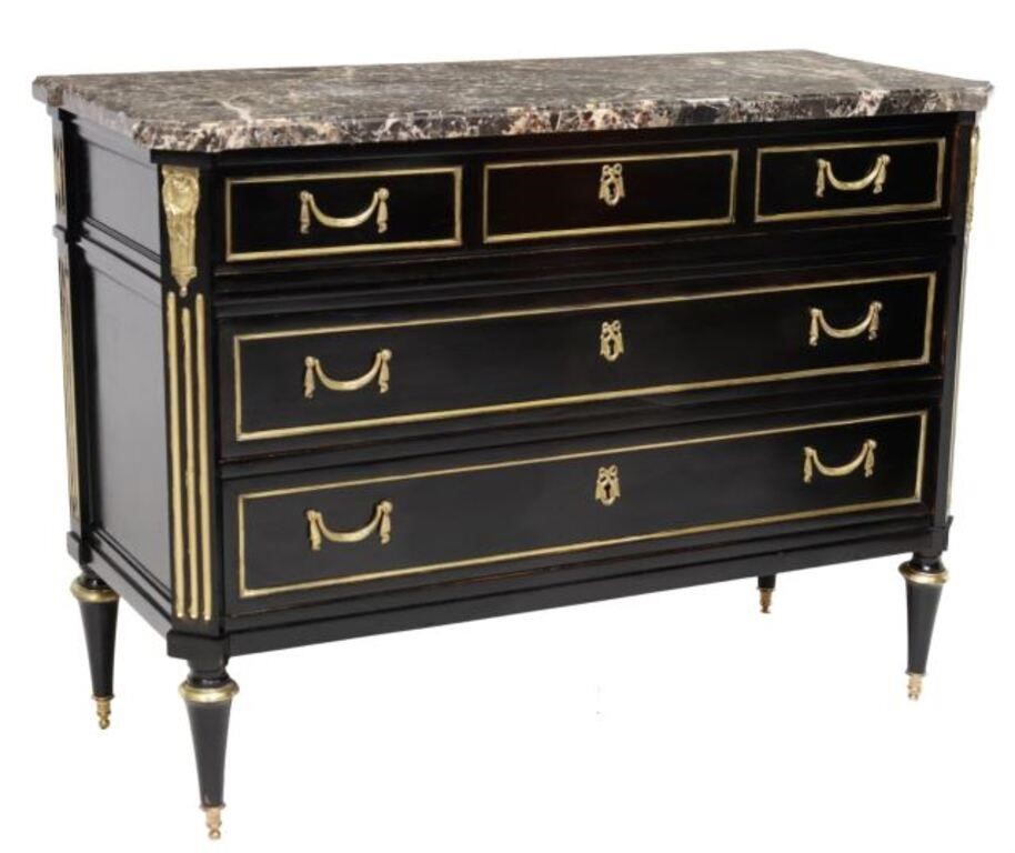 Appraisal: French Louis XVI style commode th c having a shaped