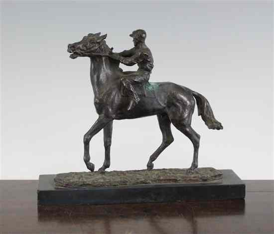 Appraisal: Ren Paris - A French Bronze figure of a race