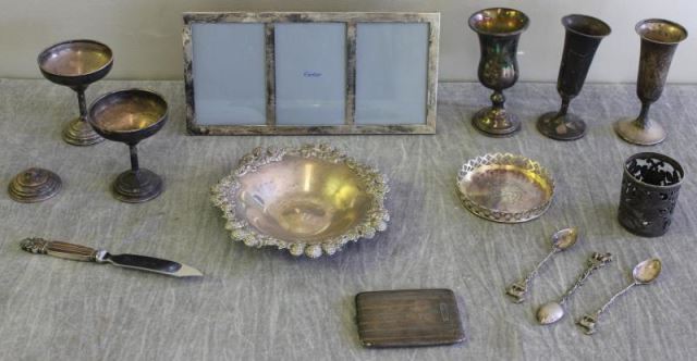 Appraisal: STERLING Miscellaneous Hollow Ware Grouping Includes a Tiffany Co floral