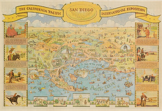 Appraisal: DESIGNER UNKNOWN SAN DIEGO THE CALIFORNIA PACIFIC INTERNATIONAL EXPOSITION x