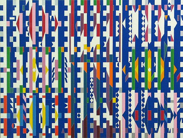 Appraisal: Yaacov Agam Israeli British born Untitled c Color silkscreen with