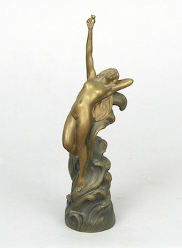 Appraisal: Otto Schmidt-Hofer German - An Art Nouveau bronze figurine with