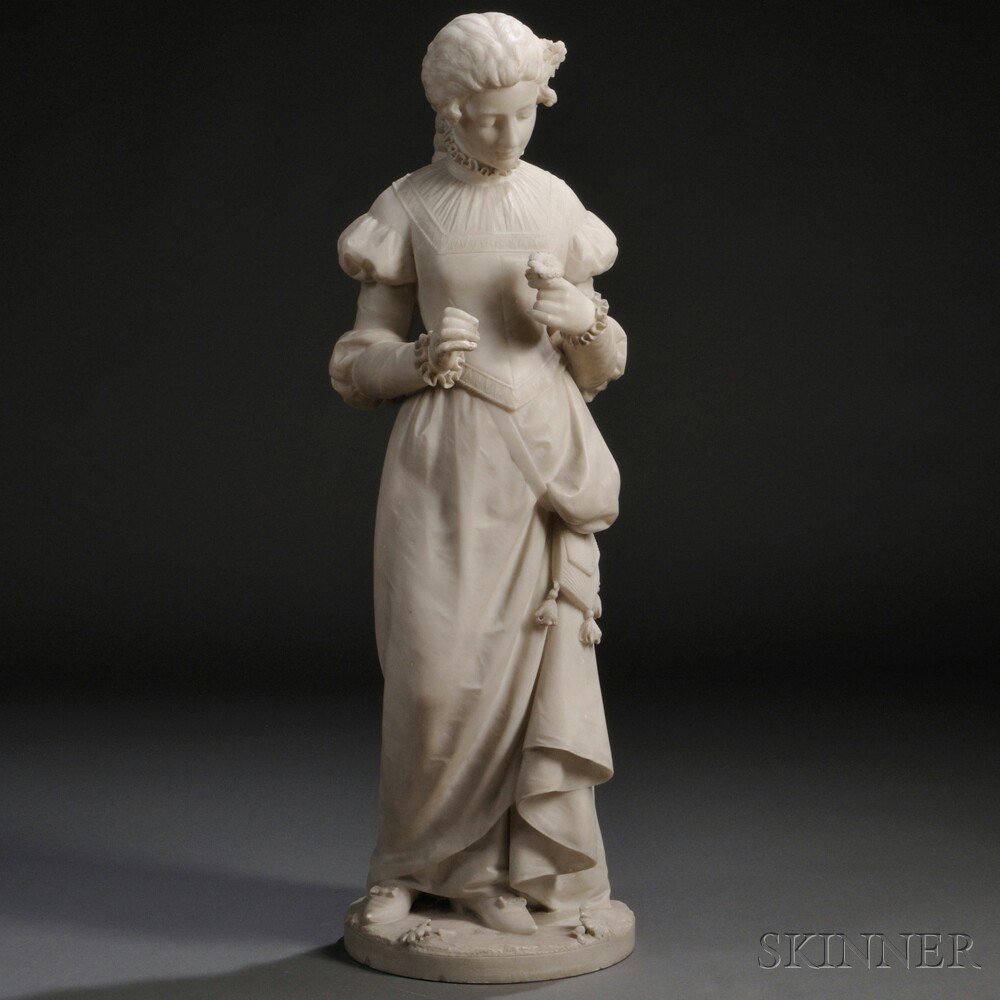 Appraisal: After Ferdinando Vichi Italian - Alabaster Figure of a Renaissance