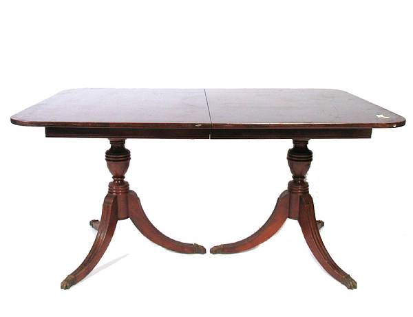 Appraisal: A Regency style dining table height in width ft depth