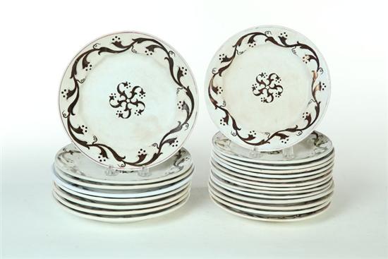 Appraisal: GROUP OF IRONSTONE COFFEE BERRY PATTERN Eight ''d plates and