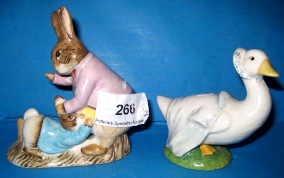 Appraisal: Beswick Beatrix Potter Figures Mr Benjamin Bunny Peter Rabbit and