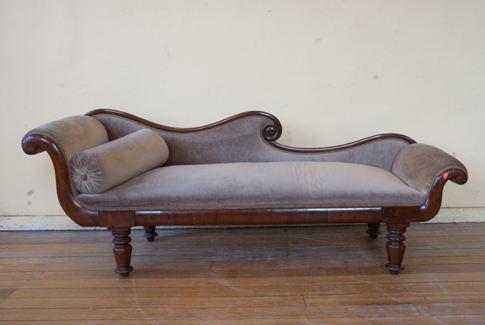 Appraisal: AN EARLY VICTORIAN CEDAR CHAISE