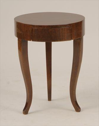 Appraisal: Italian Walnut Low Table with Drawer x in