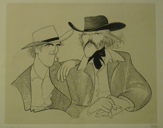 Appraisal: AL HIRSCHFELD Butch Cassidy and the Sundance Kid Etching x