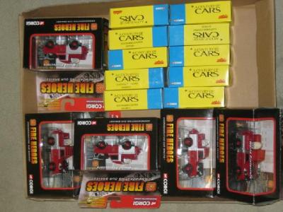 Appraisal: Five Corgi Fire Heroes models and ten Corgi Solido Mini