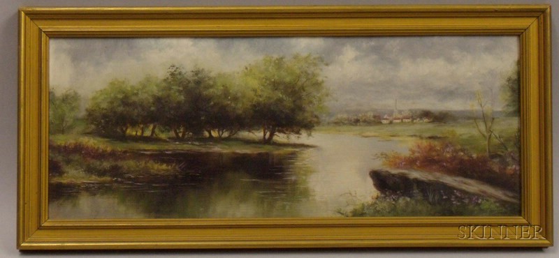 Appraisal: Framed Late th th Century American School Oil on Panel