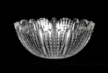 Appraisal: A Very Fine Cut Lead Crystal Bowl When struck this