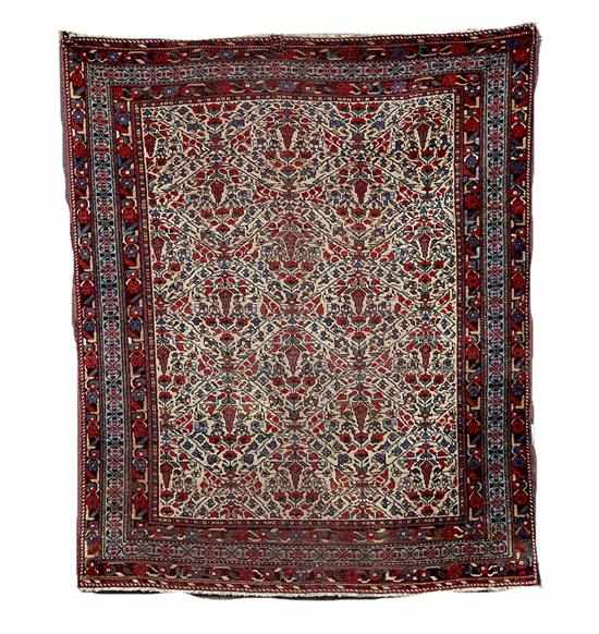 Appraisal: Persian Afshar carpet ' '' x ' ''