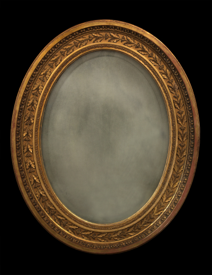 Appraisal: French Giltwood Looking Glass late th century in the Empire