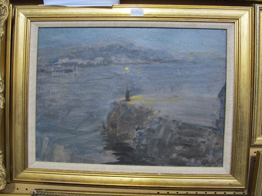 Appraisal: Attributed to ARTHUR SPOONER - Oil on panel sketch 'The