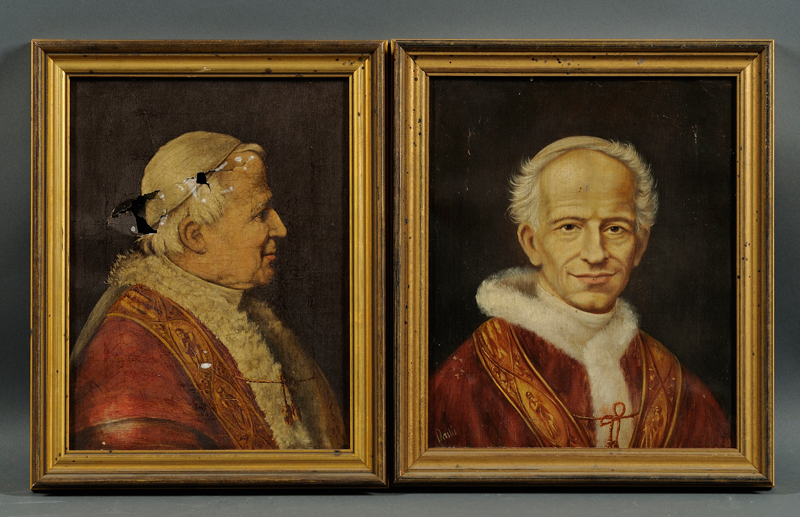 Appraisal: Continental School th th Century Lot of Two Portraits of