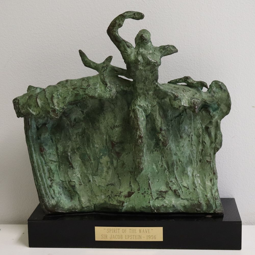 Appraisal: Jacob Sir Epstein Englisg - Patinated Bronze Sculpture Spirit Of