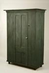 Appraisal: CUPBOARD - th C pine single door storage cupboard Overhung