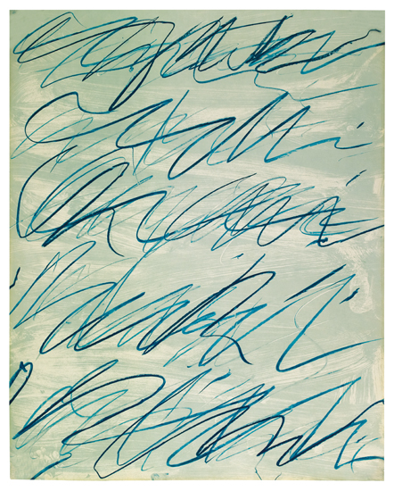 Appraisal: CY TWOMBLY Roman Notes VI Offset color lithograph on heavy