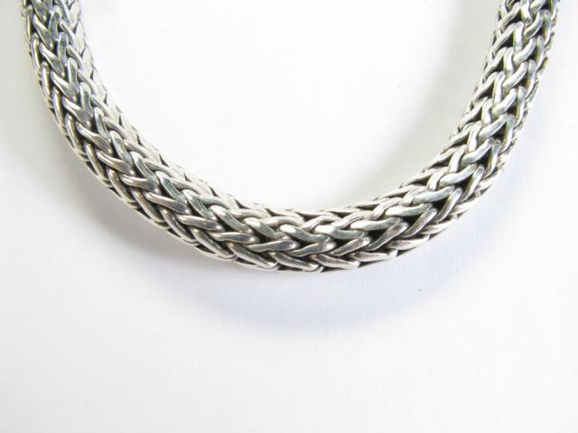 Appraisal: A John Hardy mm wide woven necklace dwt