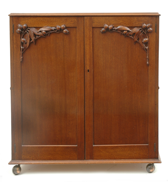 Appraisal: AN AUSTRALIAN BLACKWOOD CABINET Attributed to Robert Prenzel The rectangular