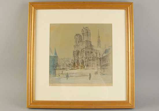 Appraisal: David Varon Rheims Lithograph Signed in the stone and pencil