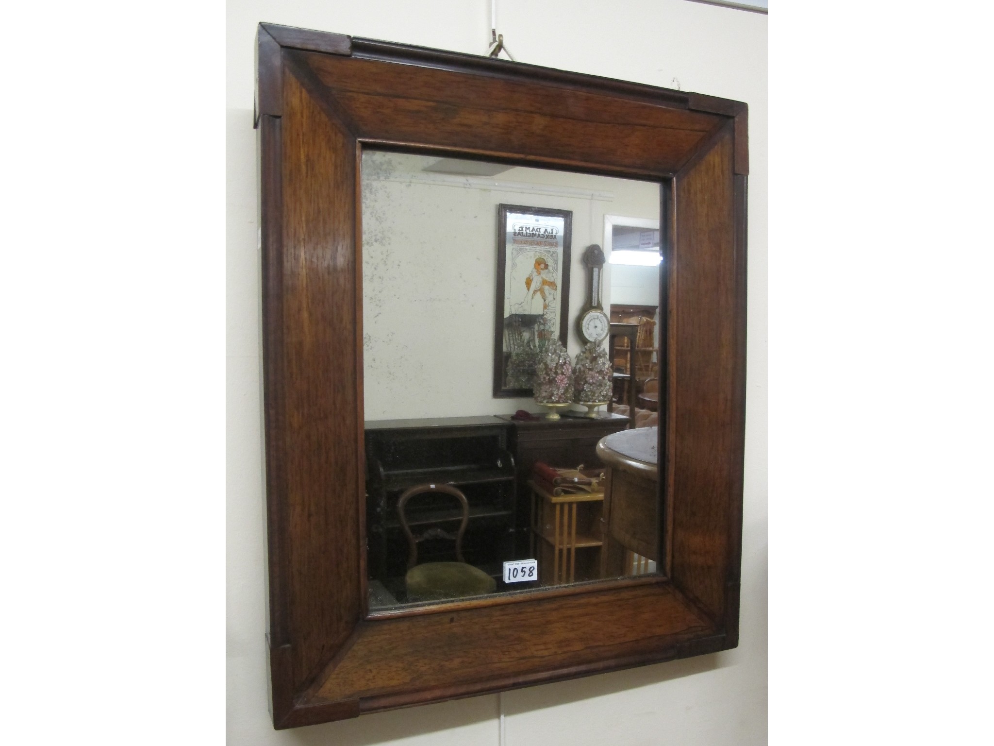 Appraisal: A Victorian rosewood framed wall mirror