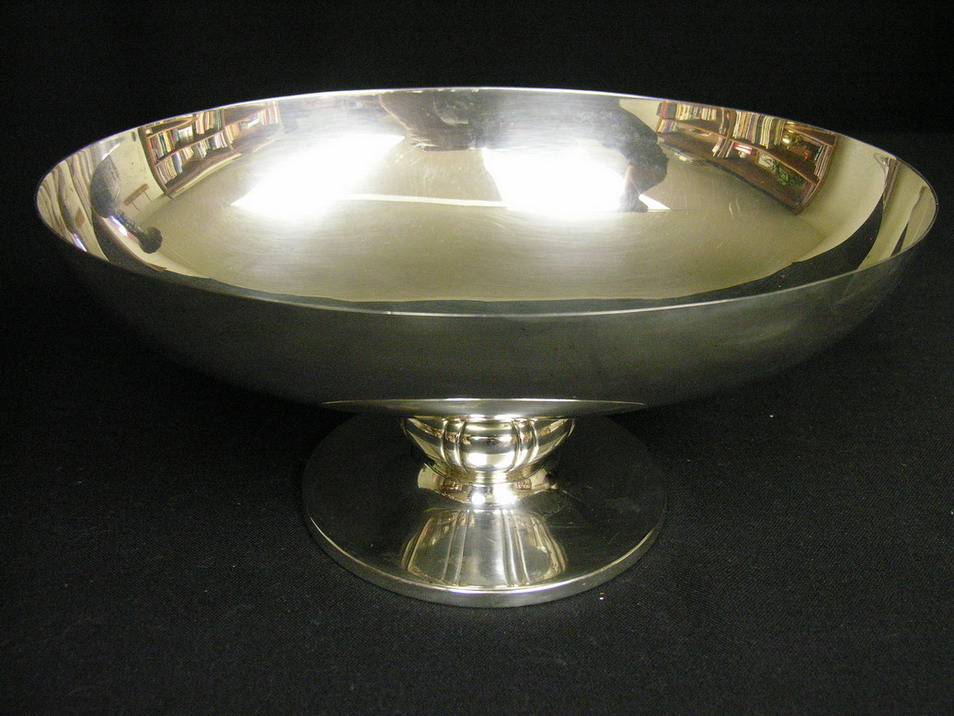 Appraisal: LARGE REED AND BARTON STERLING FOOTED SERVING BOWL L X