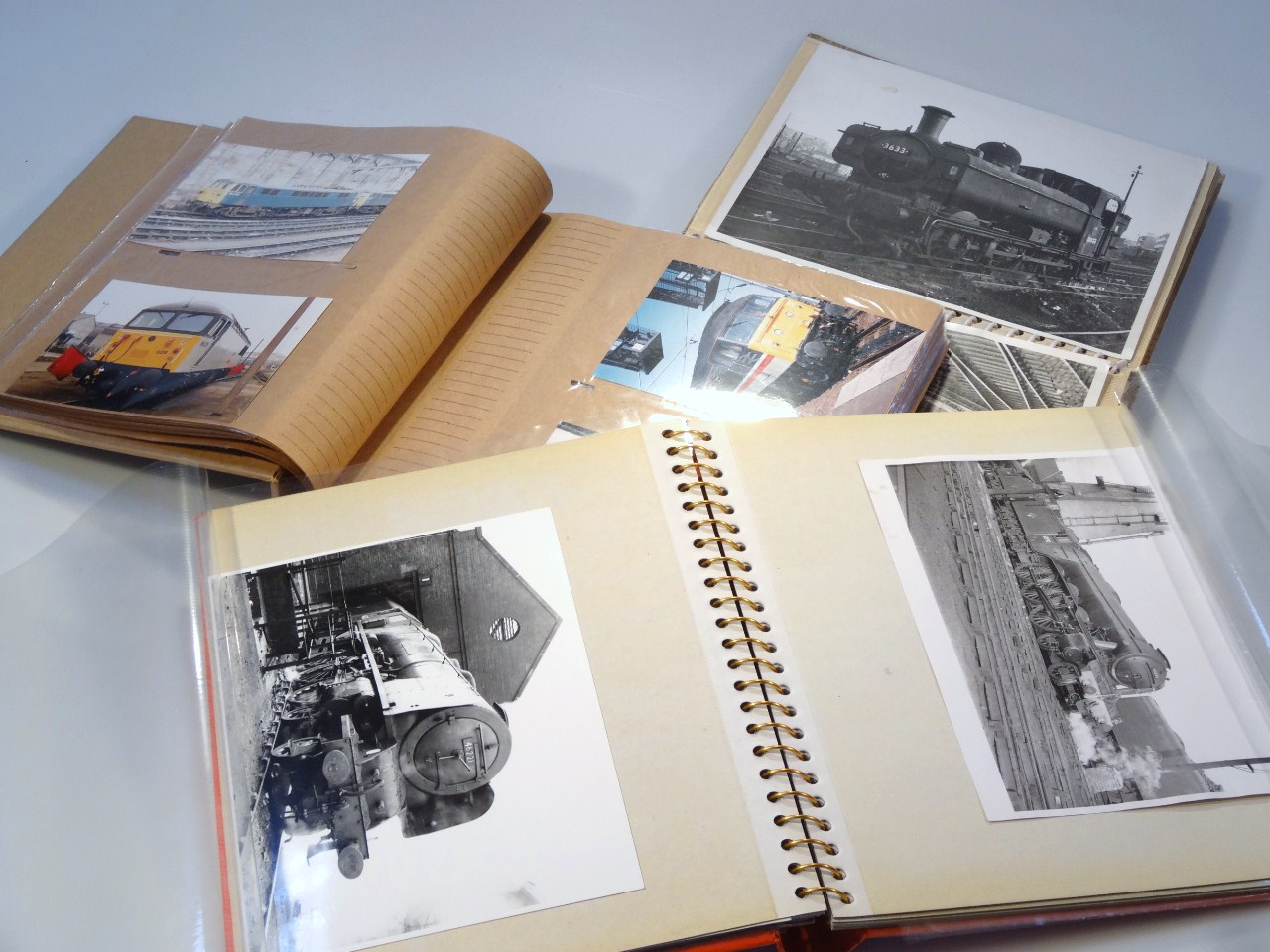 Appraisal: Various thC train and locomotive related photographs photographic prints engine