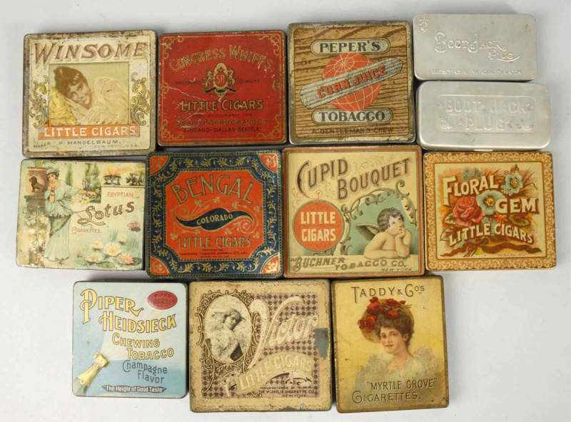 Appraisal: Lot of Tobacco Tins Description Includes one Piper Heidsieck one