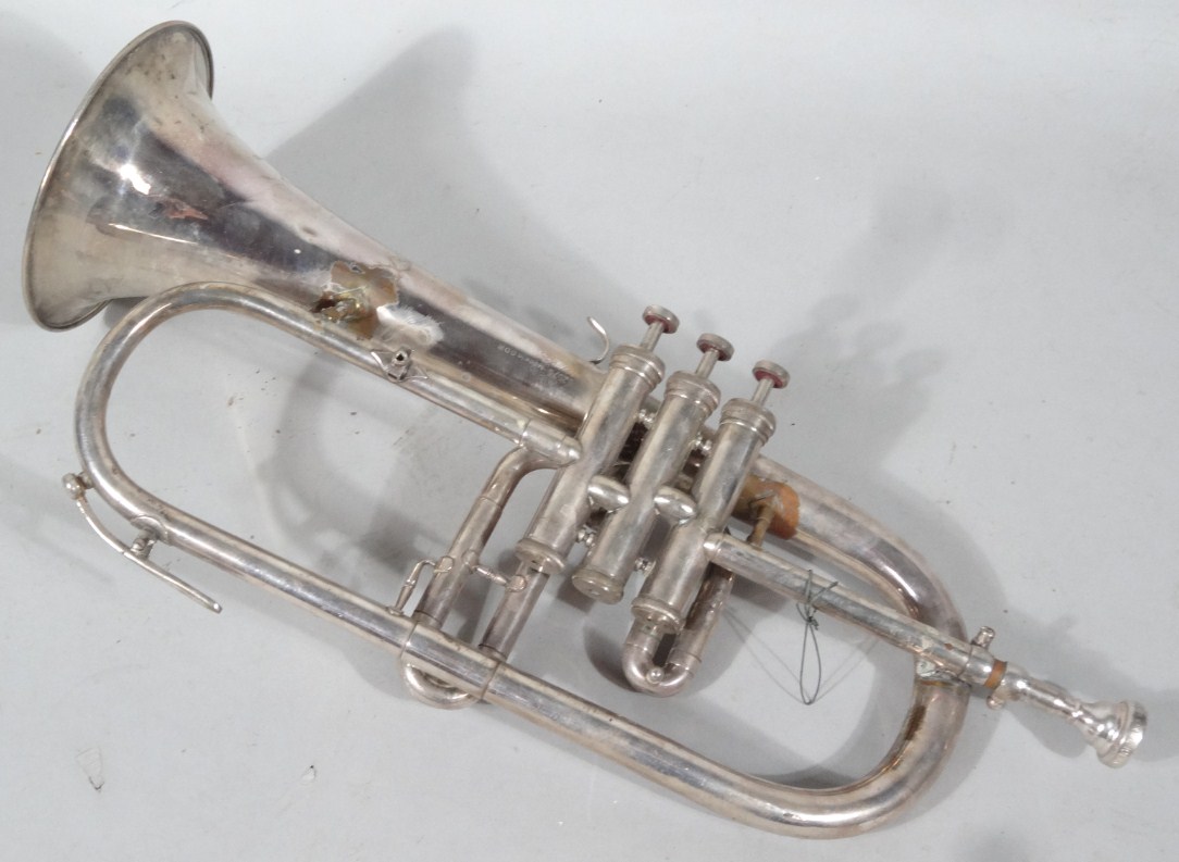 Appraisal: A thC Lafleur Boosey Hawkes chrome plated trumpet with three