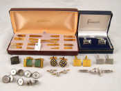 Appraisal: A mixed lot including six pairs of cufflinks including one