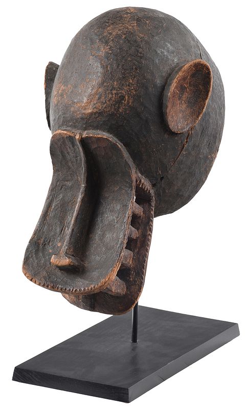 Appraisal: Senufo Carved Wood Fire Spitter Helmet Mask Africa Ivory Coast