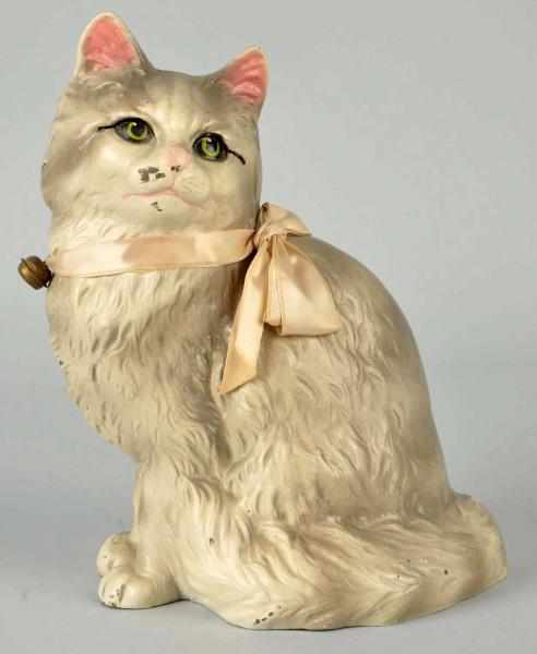 Appraisal: Cast Iron Hubley No Persian Cat Doorstop With ribbon and