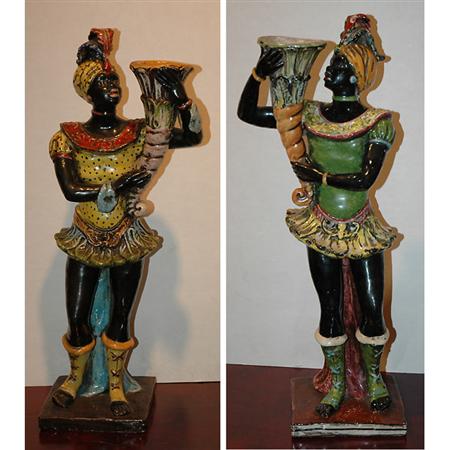 Appraisal: Pair of Blackamoor Figures Estimate -