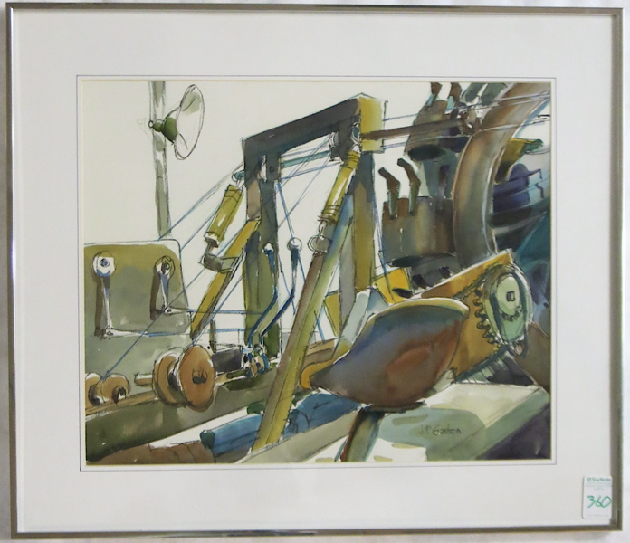 Appraisal: JEROME PRIEBE GASTON WATERCOLOR ON PAPER Santa Ana California -