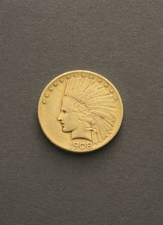 Appraisal: U S Indian Head Ten-Dollar Gold Coin Dated