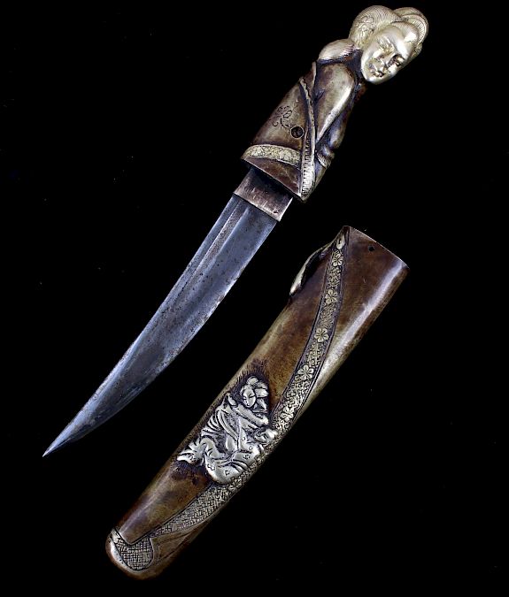 Appraisal: Japanese Ornate Tanto Dagger Featured in this lot we have