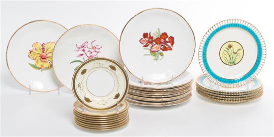 Appraisal: Sale Lot A Collection of English Porcelain Plates comprising a