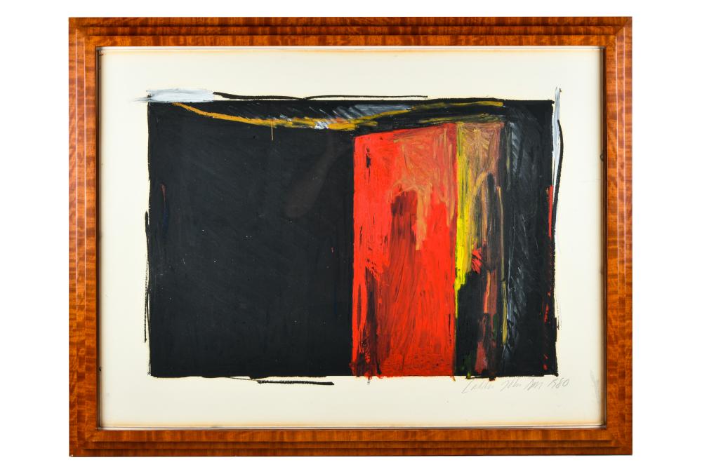 Appraisal: LADDIE JOHN DILL B UNTITLED oil and mixed media on