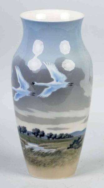 Appraisal: Royal Copenhagen Vase with Snow Geese Description Condition Excellent Size