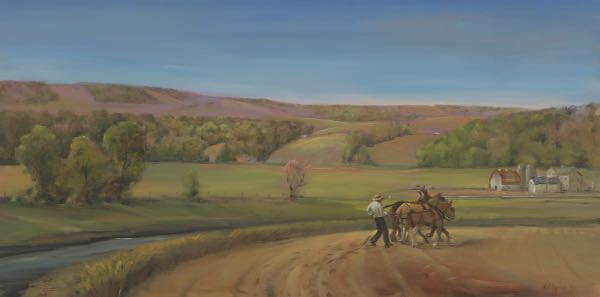 Appraisal: JOEL COPLIN AMERICAN B x In The Field Oil on